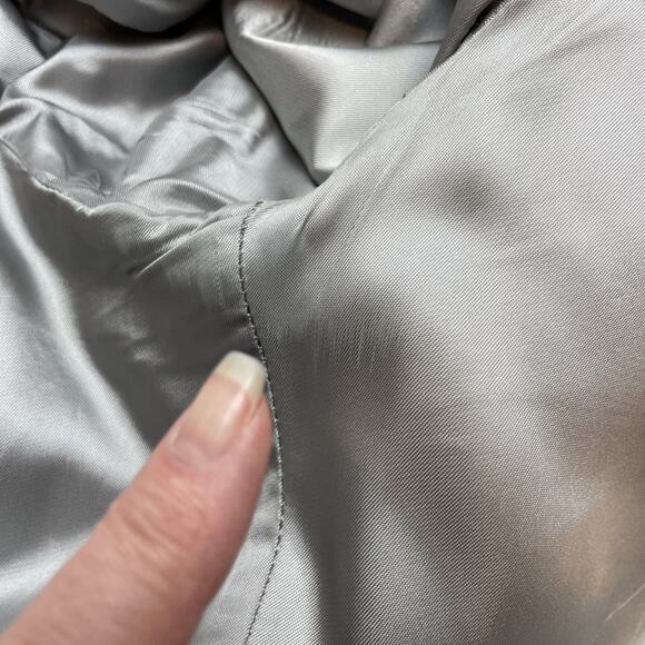 Vtg Pendleton Western Blazer Mens 50 Tall Gray Wool Tweed Suede Elbow Patches - Picture 15 of 16